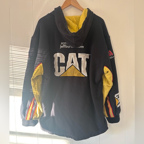 Vintage Nascar Full Zip Jacket Jeff Burton #31 CAT Caterpillar Racing Size 3XL - Picture 9 of 16
